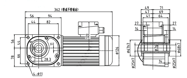 WSF25減速電機 WSF25減速電機