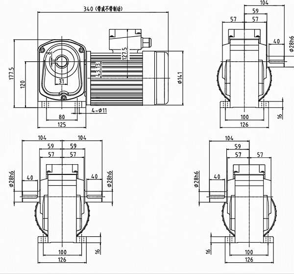WSH28-400-S(B)減速電機(jī) WSH28-400-S(B)減速電機(jī)