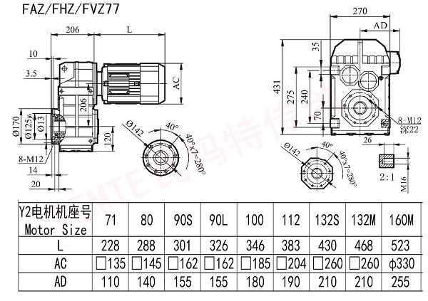 FAZ FHZ FVZ 77減速機(jī)圖紙 FAZ FHZ FVZ 77減速機(jī)圖紙