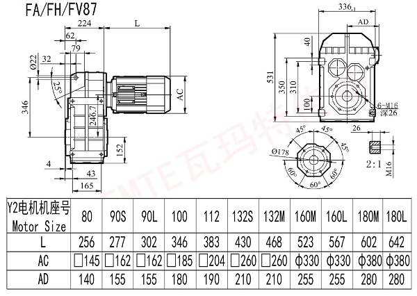 FA FH FV87減速機(jī)圖紙 FA FH FV87減速機(jī)圖紙