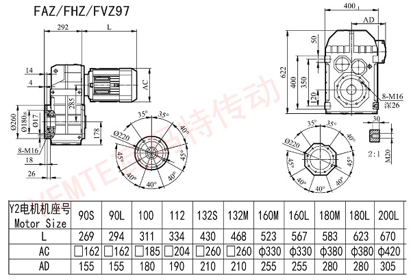 FAZ FHZ FVZ97減速機圖紙 FAZ FHZ FVZ97減速機圖紙